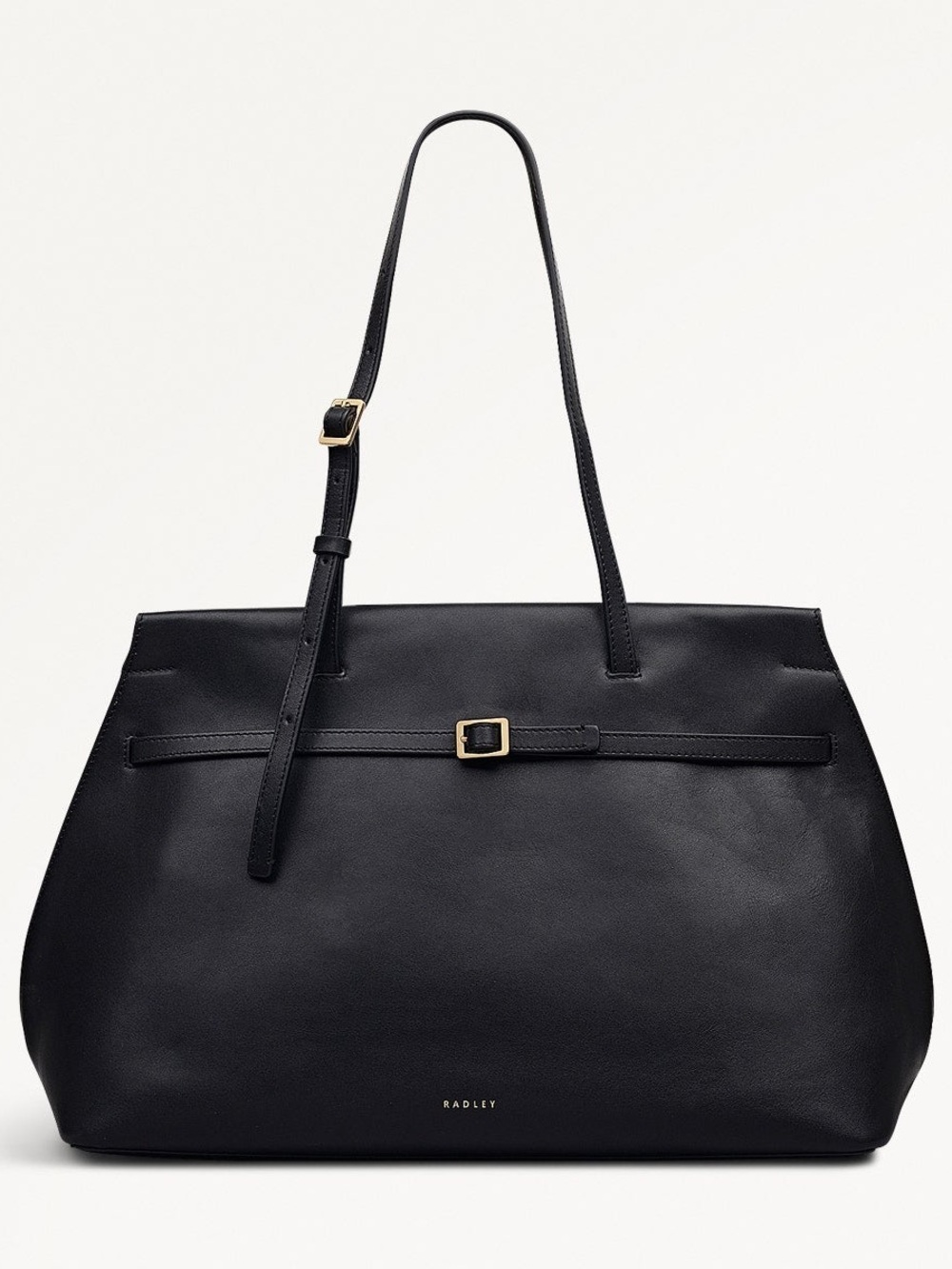RADLEY LONDON Black Leather Tote with Gold-Tone Buckle The Christina
Large